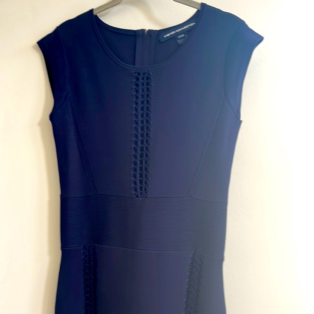 French Connection Bandeau crochet dress
